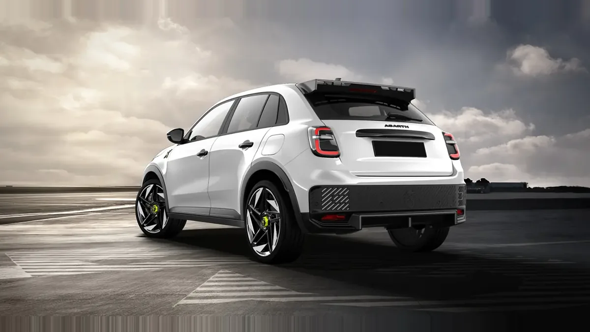 Abarth 600e Turismo en renting barato — Delantera