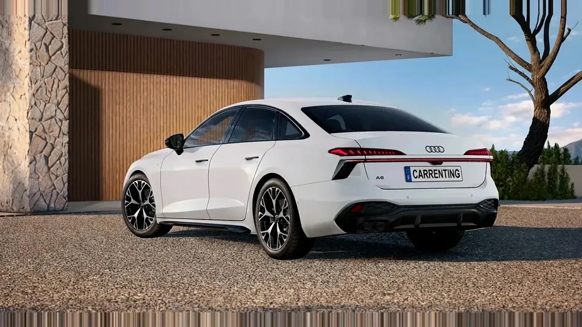 Audi A6 TDI 150kW (204CV) S Tronic Black Line en renting barato — Delantera
