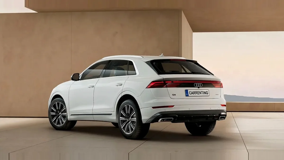 Audi Q8 SUV S line 45 TDI Quattro Tiptronic en renting barato — Delantera