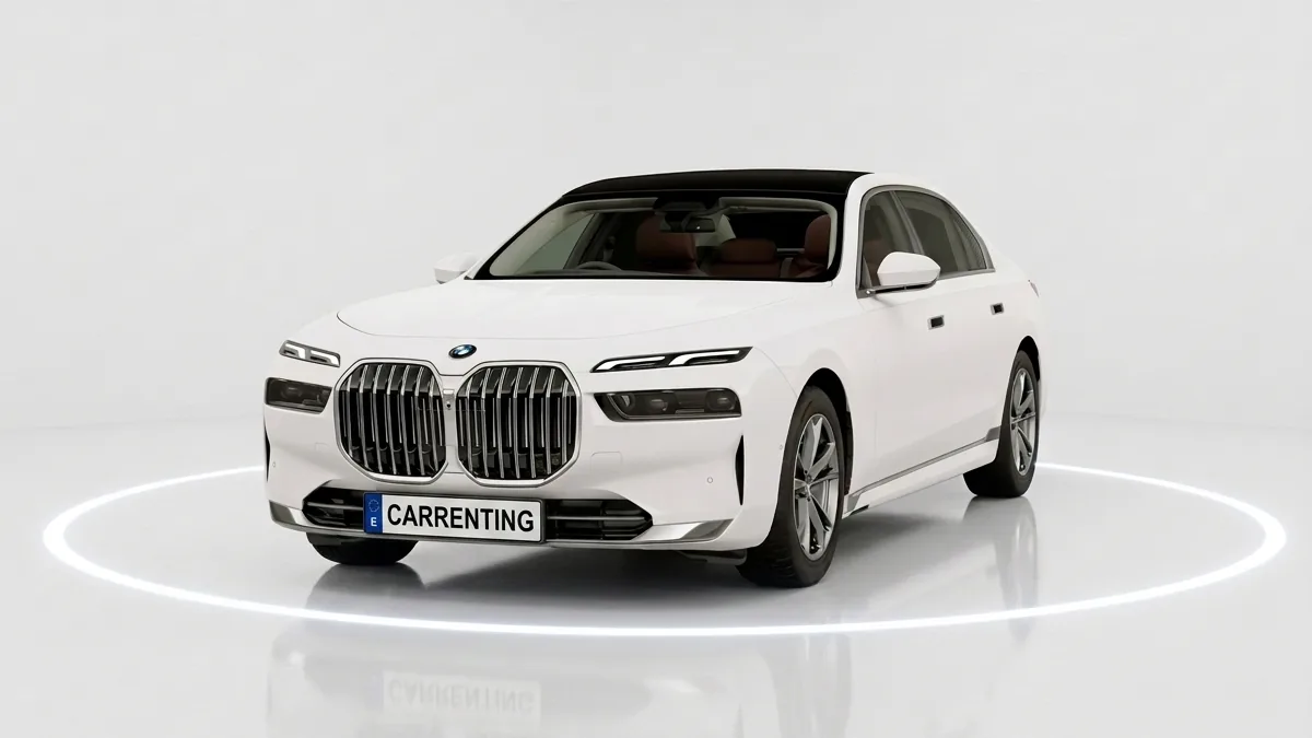 BMW Serie 7 740d xDrive en renting barato — Lateral