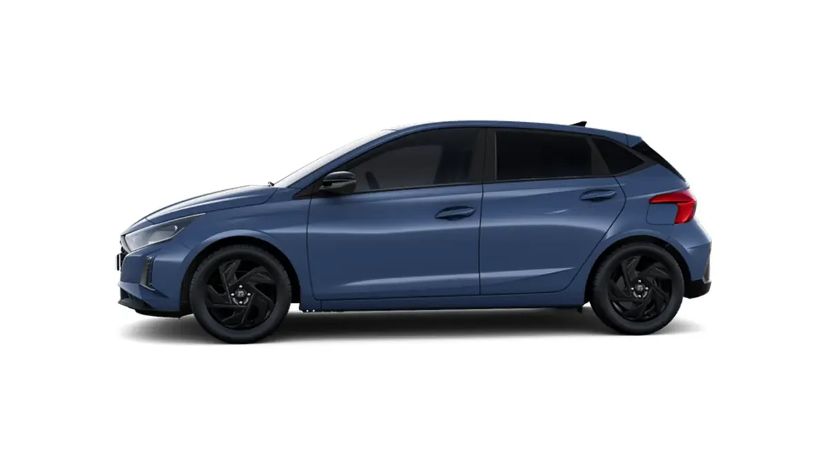 Hyundai i20 1.0T Black Line 90cv MY26 en renting barato — Delantera