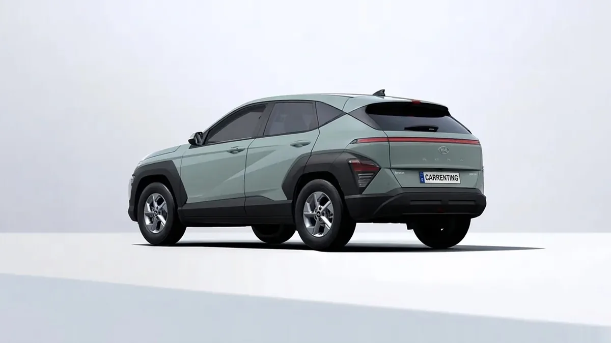Hyundai Kona HEV 1.6 GDI Maxx DT 138CV en renting barato — Delantera