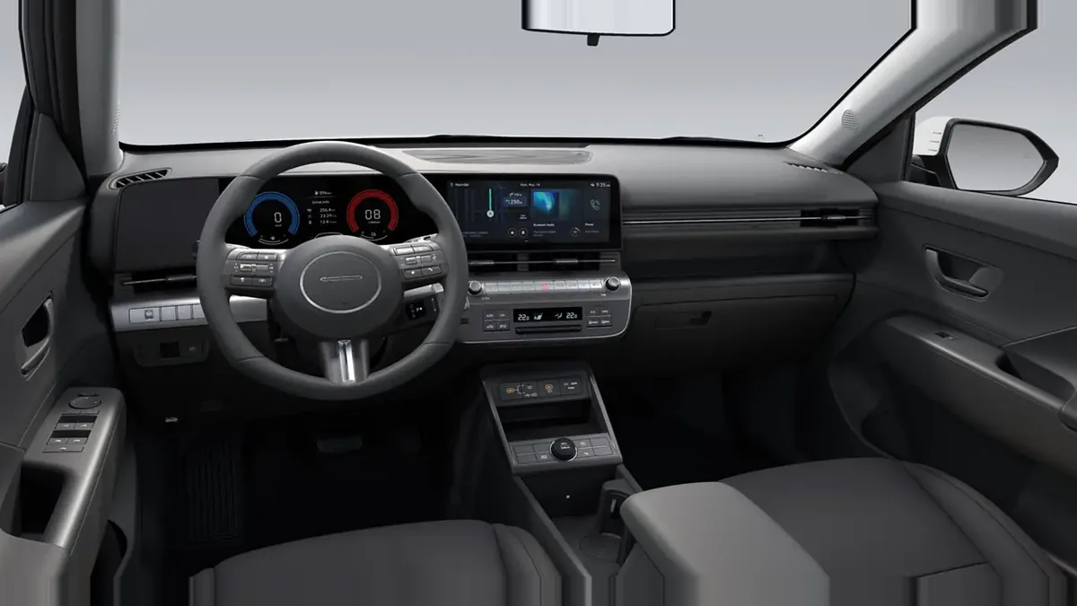 Hyundai Kona HEV 1.6 GDI Maxx DT 138CV en renting barato — Interior