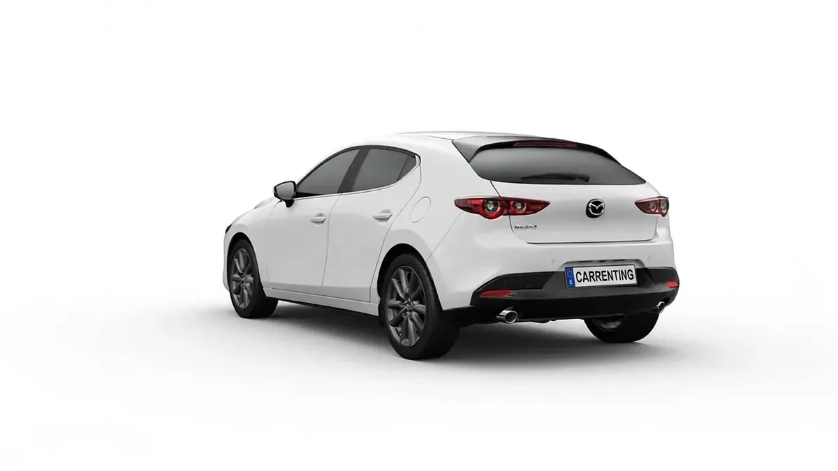 Mazda 3 2.5L e-Skyactiv G MHEV 140CV 6AT Centre-Line en renting barato — Delantera