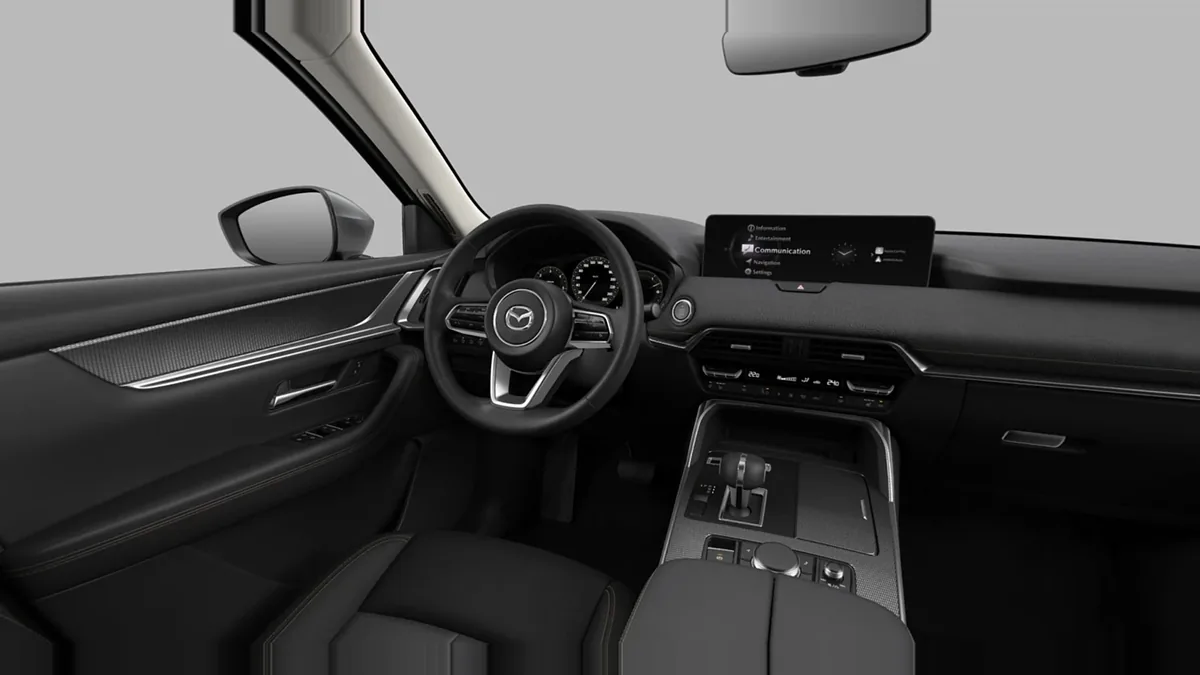 Mazda CX-60 e-Skyactiv D MHEV 8AT RWD Exclusive-Line en renting barato — Interior