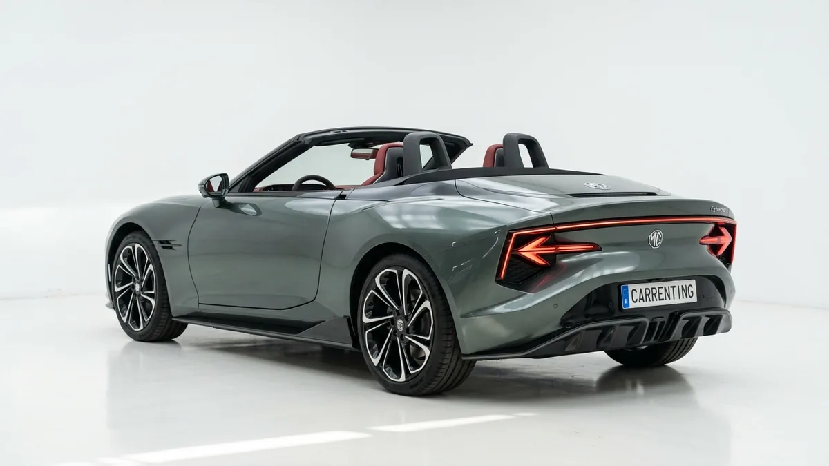 MG Cyberster Trophy Single Motor en renting barato — Trasera