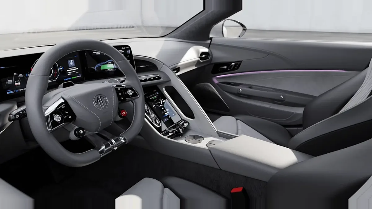 MG Cyberster Trophy Single Motor en renting barato — Interior