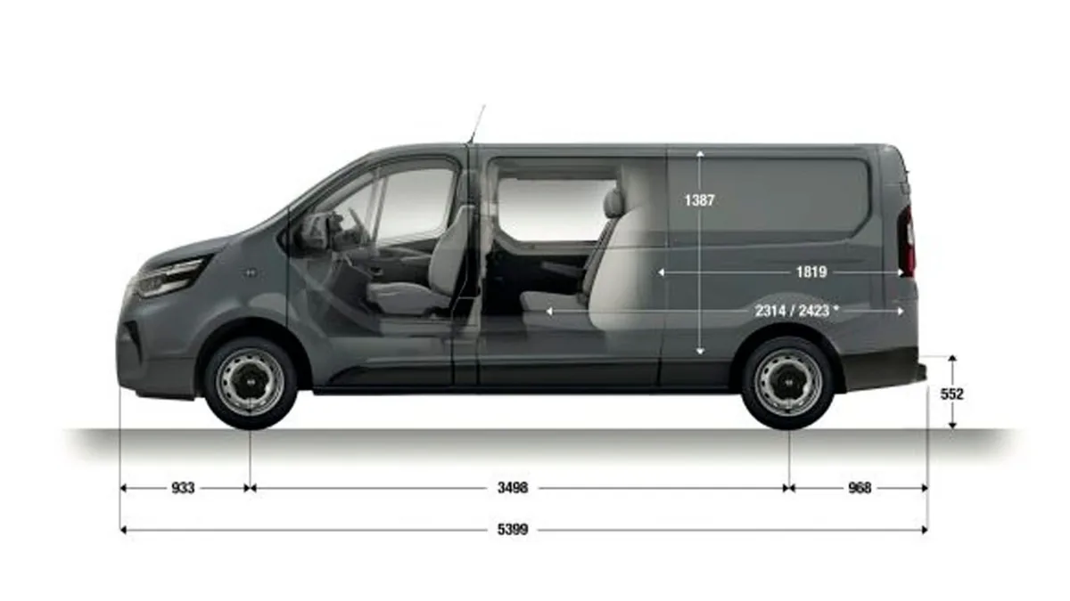 Nissan Primastar Combi 9 L2H1 N-Connecta 150CV II en renting barato — Delantera