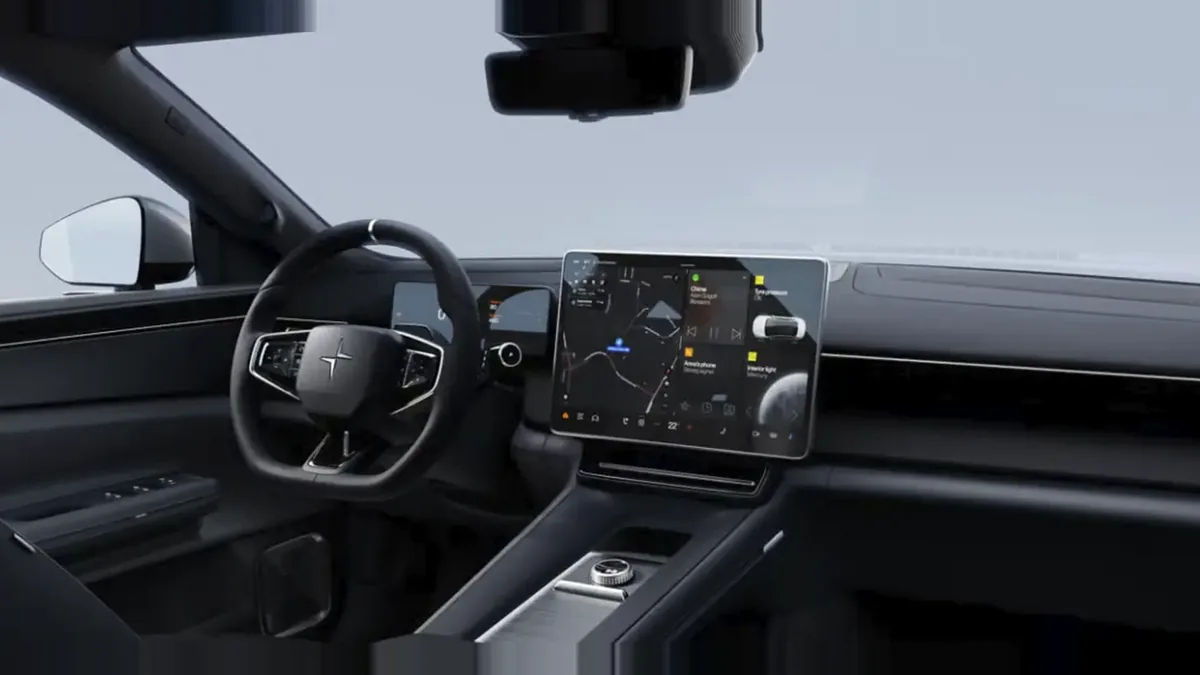 Polestar 4 Long Range Single Motor en renting barato — Interior