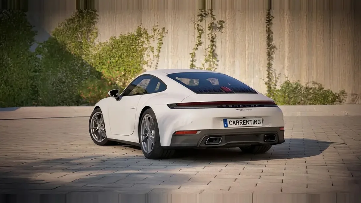 Porsche 911 Carrera en renting barato — Delantera