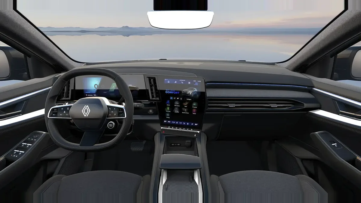 Renault ESPACE TECHNO E-TECH FULL HYBRID 200CV en renting barato — Interior