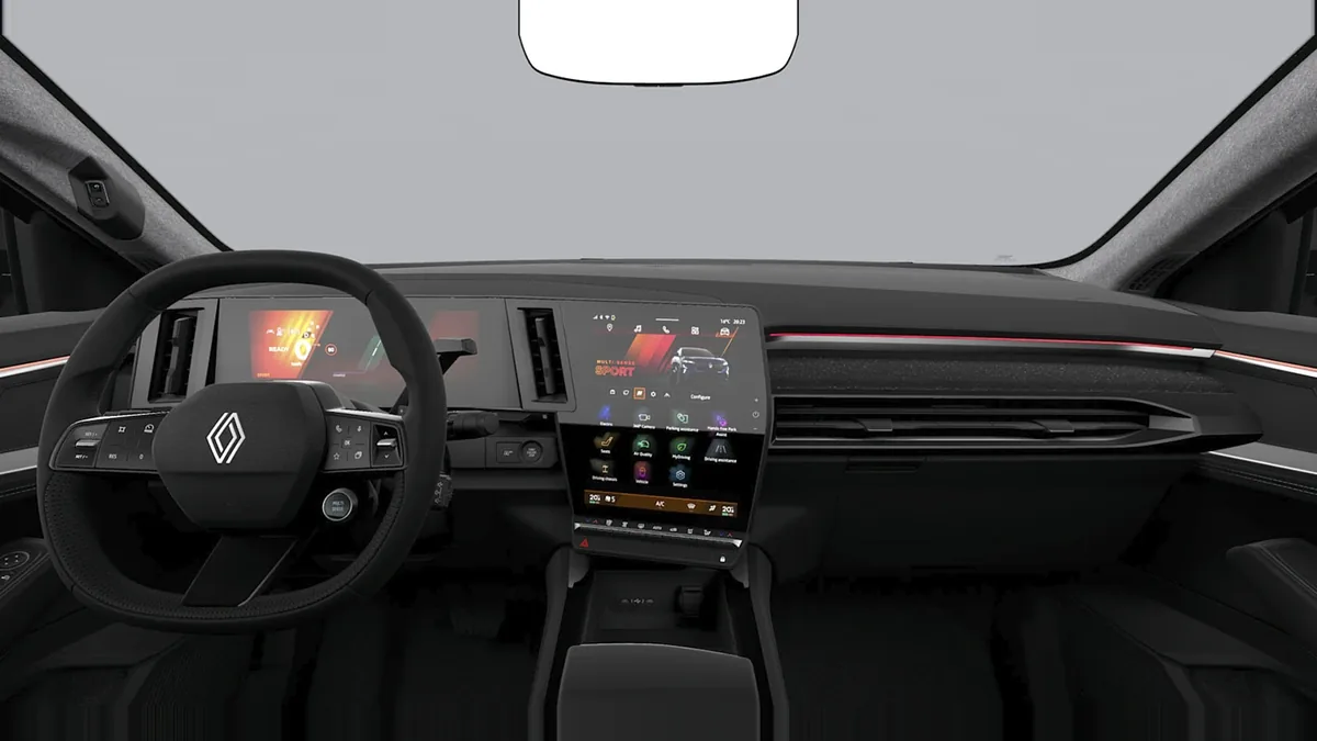 Renault RAFALE TECHNO E-TECH FULL HYBRID 200CV en renting barato — Interior